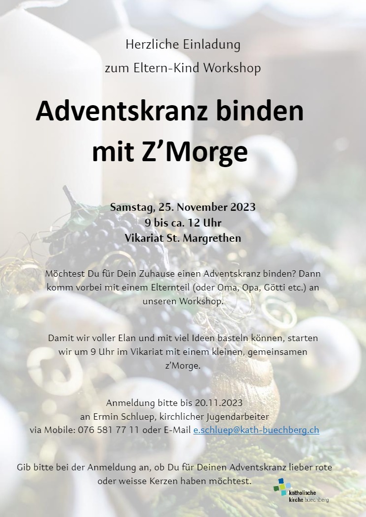 Adventskranz binden mit Z'Morge